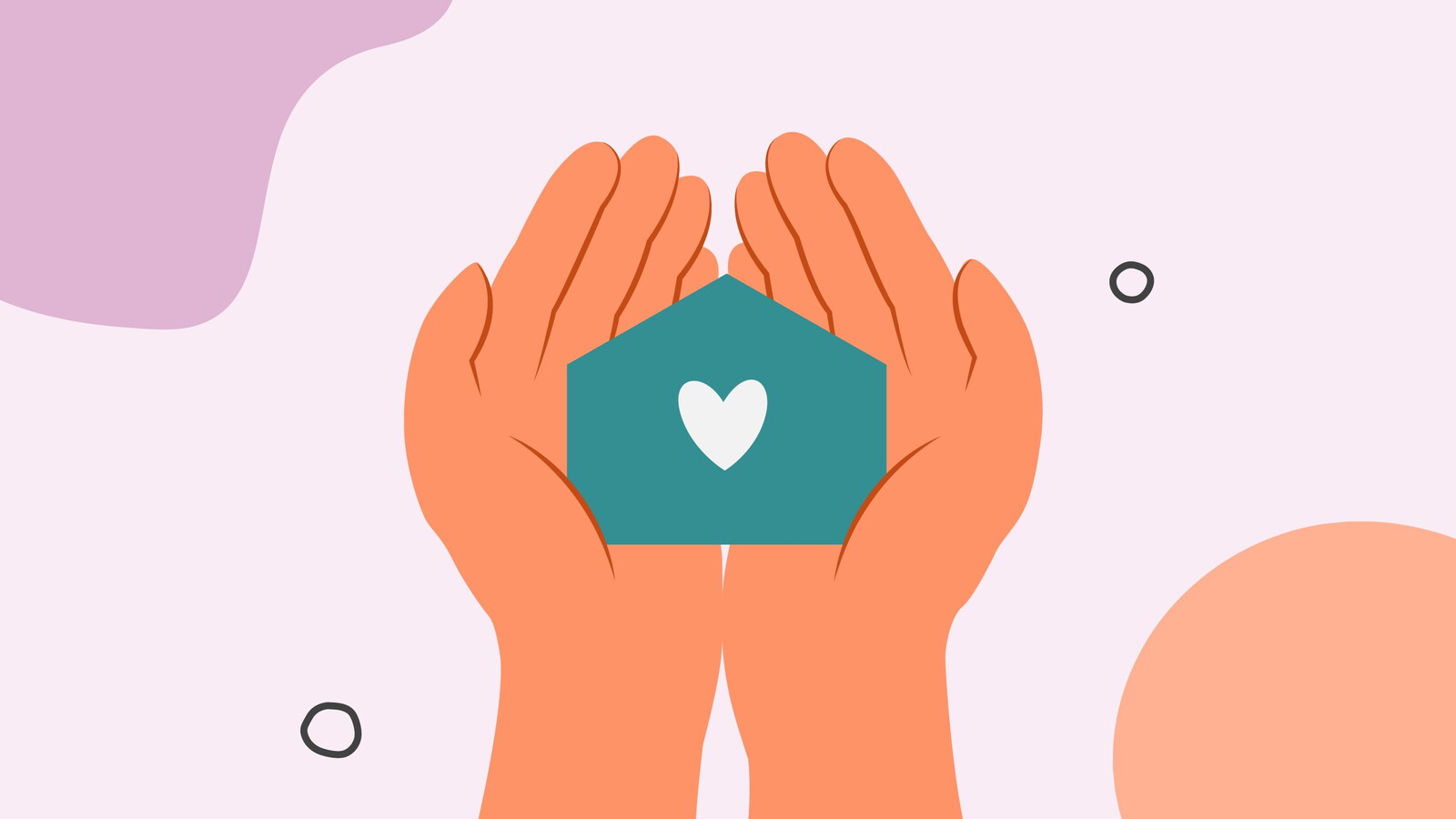 Händer håller i ett kuvert