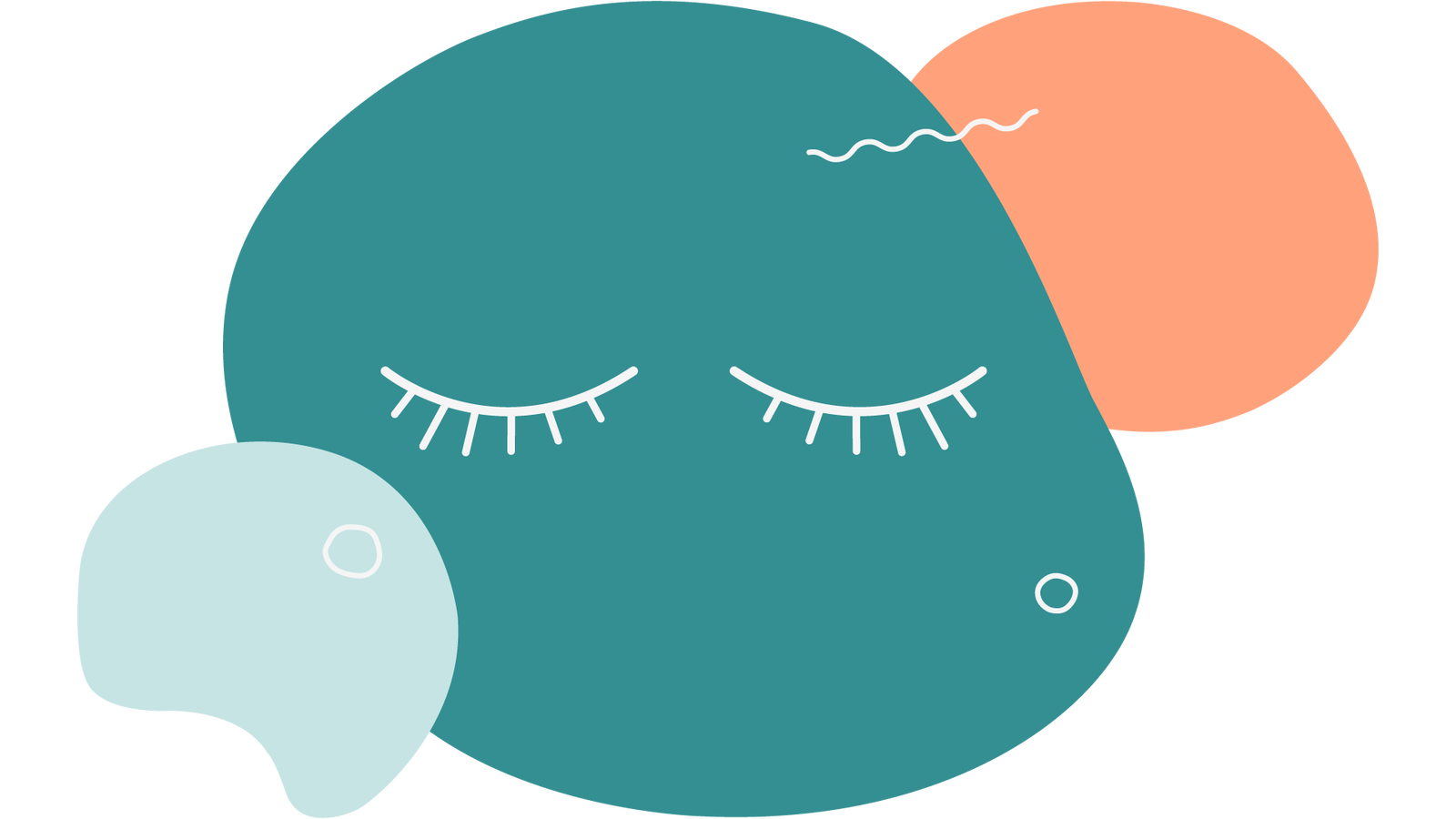 illustration-blob som blundar