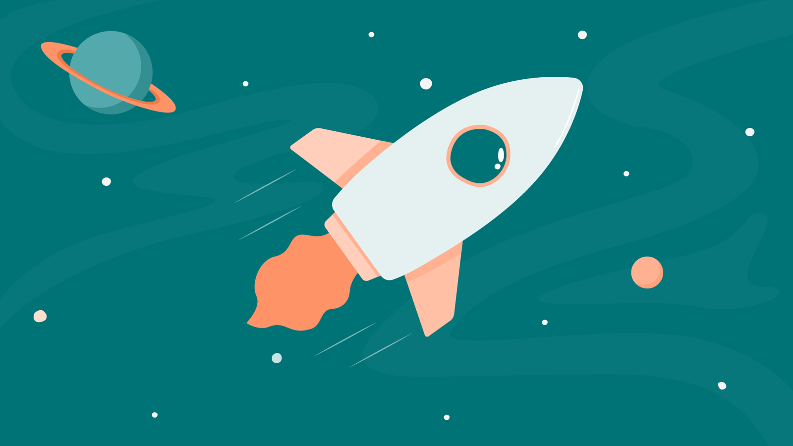 Illustration-space rocket